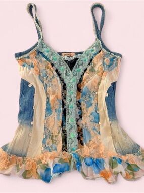 2000s Papaya Fairycore Tank